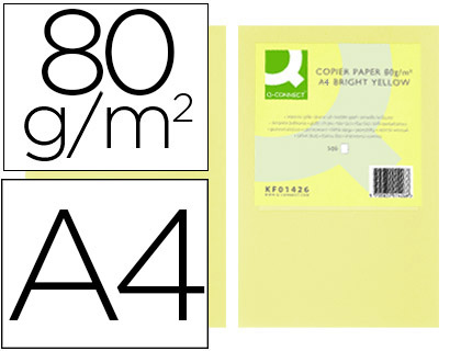 500h papel fotocopiadora Q-Connect A4 80g/m² color champagne